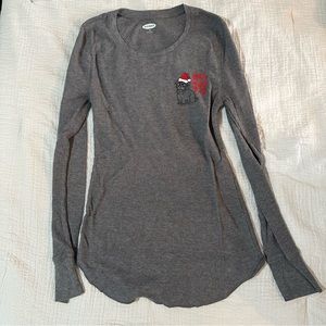 Bah hum pug knit shirt